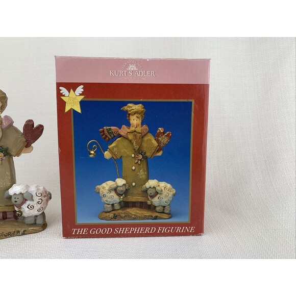 Kurt S. Adler The Good Shepherd Figurine Angel Heights With Box Christmas Decor - Picture 8 of 11
